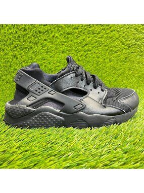 Nike Air Huarache Run Boys Size 6Y Black Athletic Running Walking Shoes Sneakers